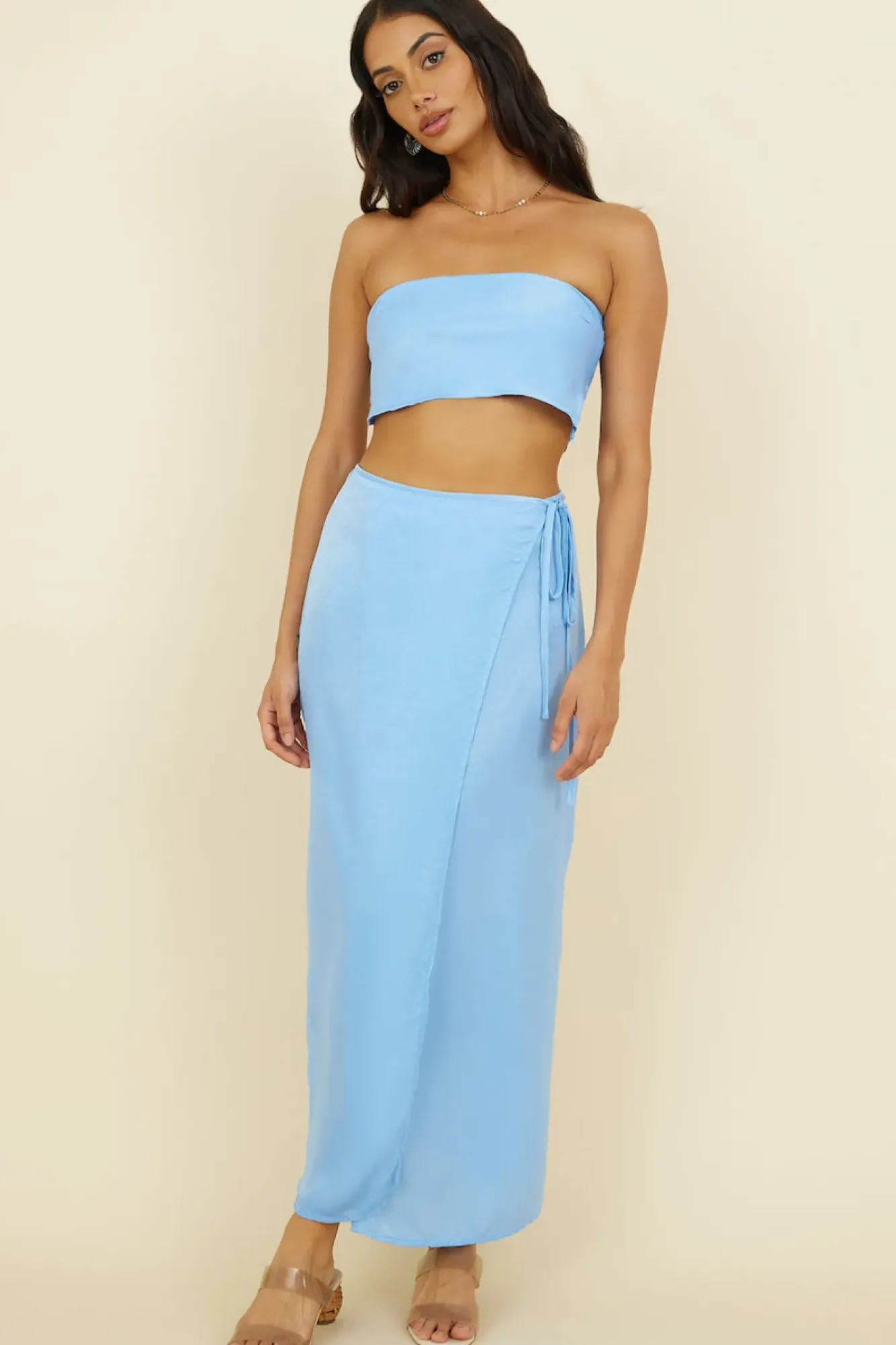 Skirts|Skirt And Top Sets>Hello Molly The Right Place Maxi Skirt Blue