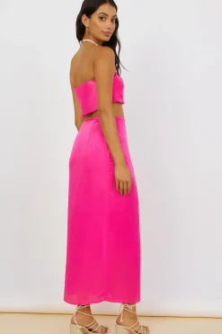 Skirts|Skirt And Top Sets>Hello Molly The Right Place Maxi Skirt Pink