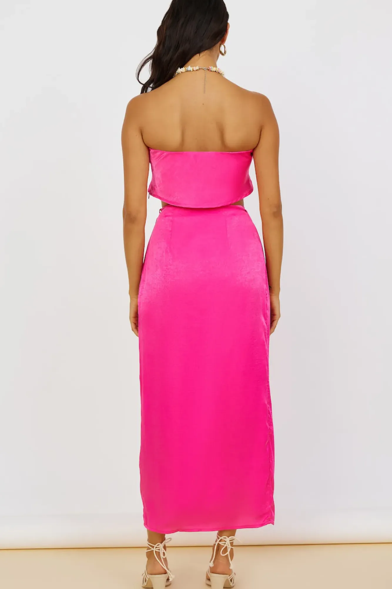 Skirts|Skirt And Top Sets>Hello Molly The Right Place Maxi Skirt Pink