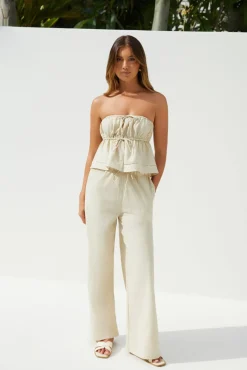 Two-Piece Pants Set>Hello Molly The Sundrift Set Beige