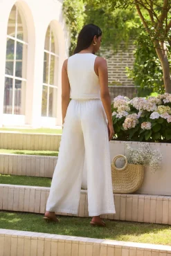 Two-Piece Pants Set>Hello Molly The Sweet Escape Set White