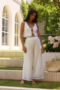 Two-Piece Pants Set>Hello Molly The Sweet Escape Set White