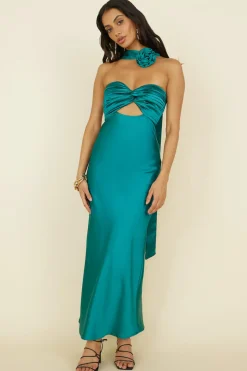 Wedding Guest Dresses|Formal Dresses>Hello Molly Think About It Maxi Dress Green