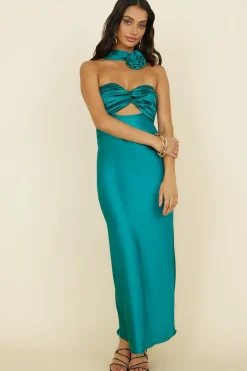 Wedding Guest Dresses|Formal Dresses>Hello Molly Think About It Maxi Dress Green