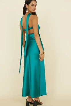 Wedding Guest Dresses|Formal Dresses>Hello Molly Think About It Maxi Dress Green