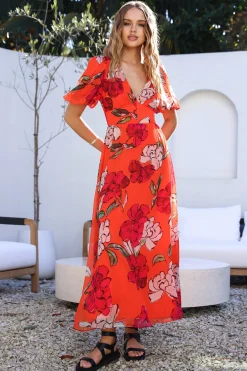 Brunch Dresses|Casual Dresses>Hello Molly This Love Of Mine Maxi Dress Orange
