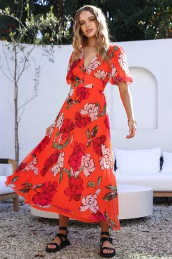Brunch Dresses|Casual Dresses>Hello Molly This Love Of Mine Maxi Dress Orange