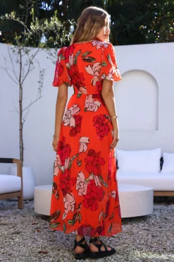 Brunch Dresses|Casual Dresses>Hello Molly This Love Of Mine Maxi Dress Orange