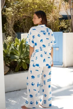Two-Piece Pants Set>Hello Molly Through The Seasons Set Blue