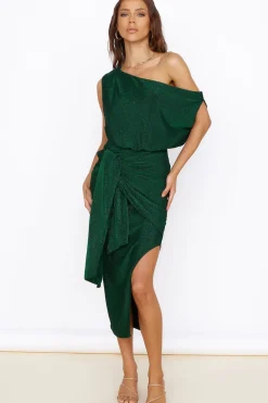 Wedding Guest Dresses|Formal Dresses>Hello Molly Thunderstorm Midi Dress Green