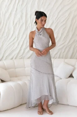 Wedding Guest Dresses|Formal Dresses>Hello Molly Tidal Wave Maxi Dress Brown