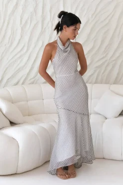 Wedding Guest Dresses|Formal Dresses>Hello Molly Tidal Wave Maxi Dress Brown