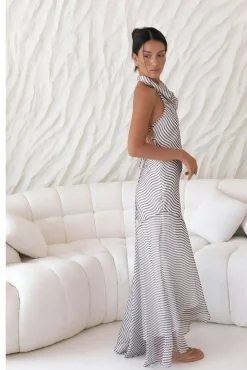 Wedding Guest Dresses|Formal Dresses>Hello Molly Tidal Wave Maxi Dress Brown
