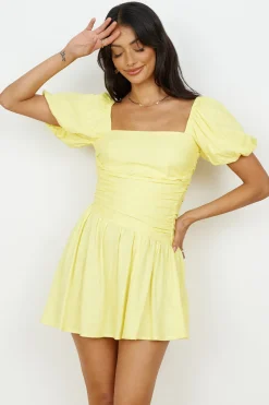 Casual Dresses|Linen Dresses>Hello Molly Time Again Dress Yellow