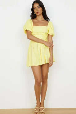 Casual Dresses|Linen Dresses>Hello Molly Time Again Dress Yellow