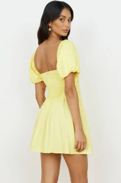 Casual Dresses|Linen Dresses>Hello Molly Time Again Dress Yellow