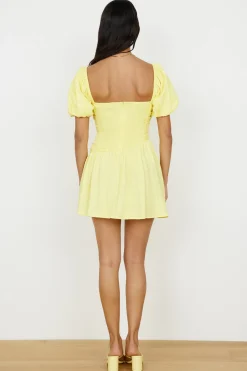 Casual Dresses|Linen Dresses>Hello Molly Time Again Dress Yellow