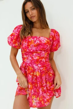 Date Night Dresses|Casual Dresses>Hello Molly Time Again Mini Dress Pink