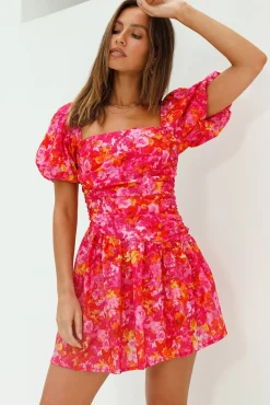 Date Night Dresses|Casual Dresses>Hello Molly Time Again Mini Dress Pink