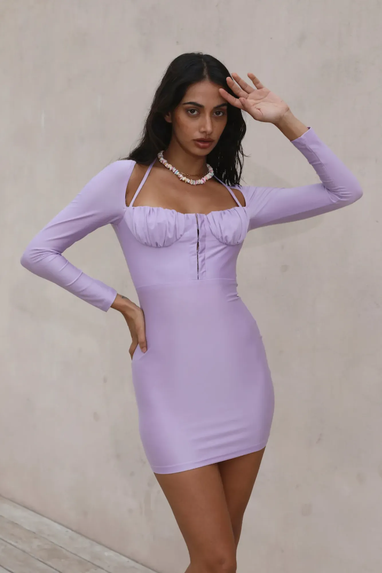 Spring Break Dresses|Date Night Dresses>Hello Molly Time Flies Dress Purple