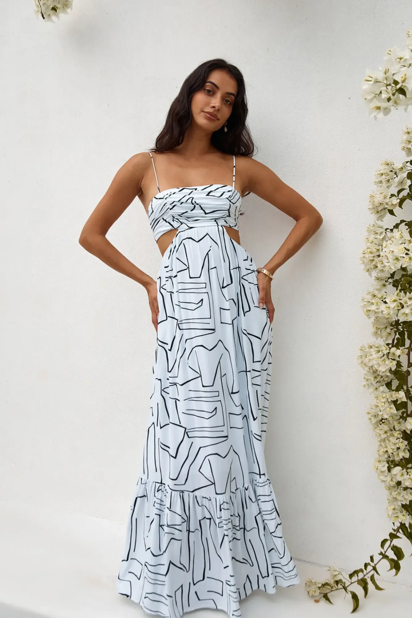 Formal Dresses|Bump Friendly>Hello Molly Times Have Changed Maxi Dress White