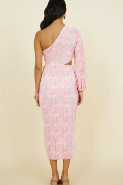 Formal Dresses|Cocktail Dresses>Hello Molly Timing Of It All Maxi Dress Pink