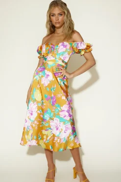 Maxi Dresses>Hello Molly To be Mine Maxi Dress Orange