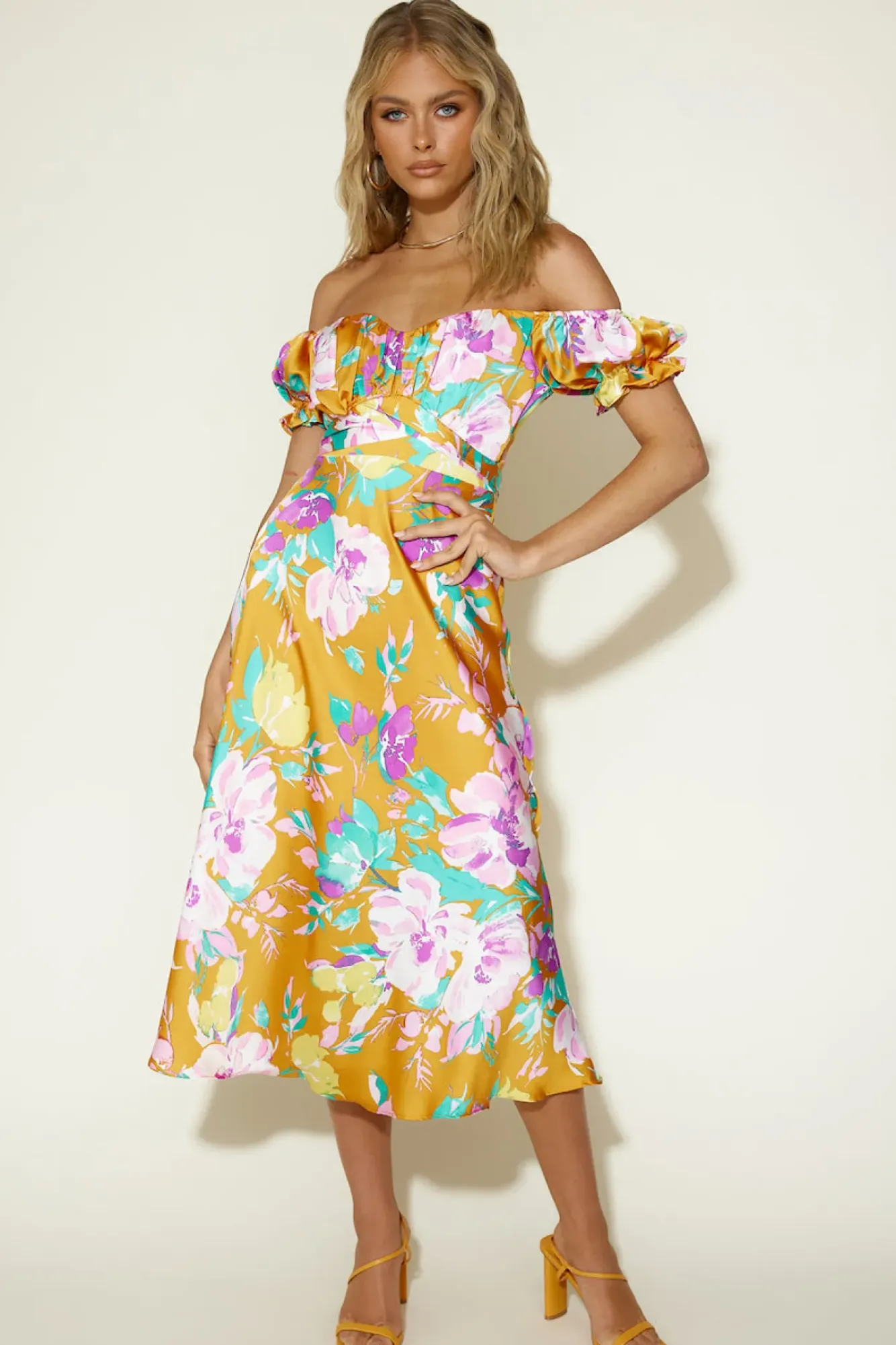 Maxi Dresses>Hello Molly To be Mine Maxi Dress Orange