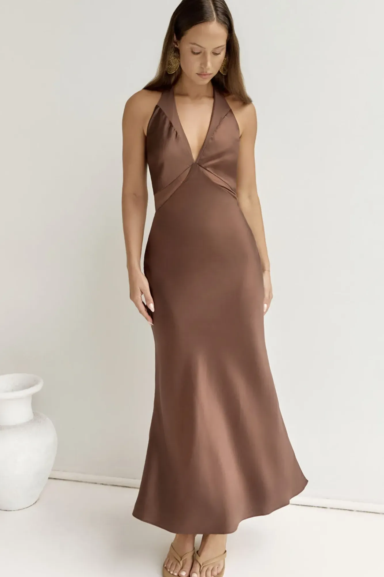 Wedding Guest Dresses|Formal Dresses>Hello Molly To The Dreamers Maxi Dress Brown