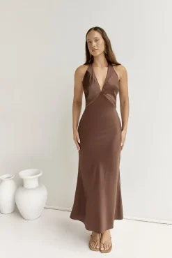 Wedding Guest Dresses|Formal Dresses>Hello Molly To The Dreamers Maxi Dress Brown