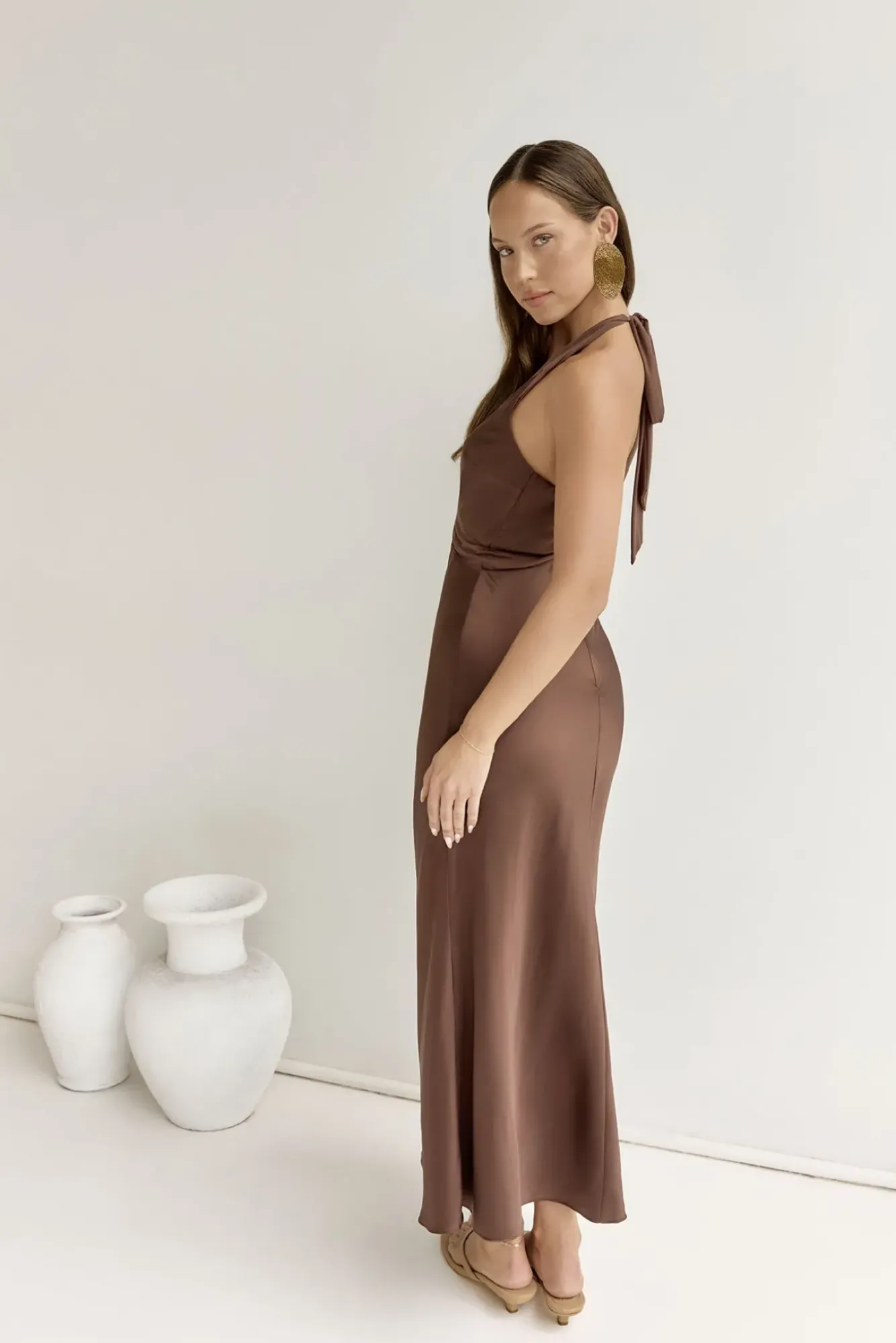 Wedding Guest Dresses|Formal Dresses>Hello Molly To The Dreamers Maxi Dress Brown