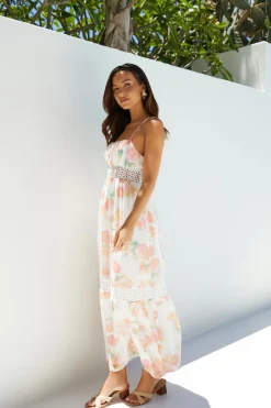 Wedding Guest Dresses|Cocktail Dresses>Fortunate One Tramonto Maxi Dress Print