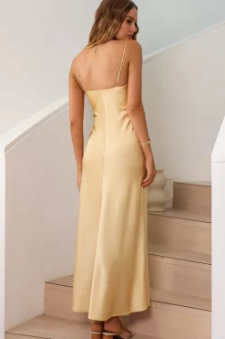 Wedding Guest Dresses|Bridesmaid Dresses>Hello Molly Traveling To Places Maxi Dress Yellow