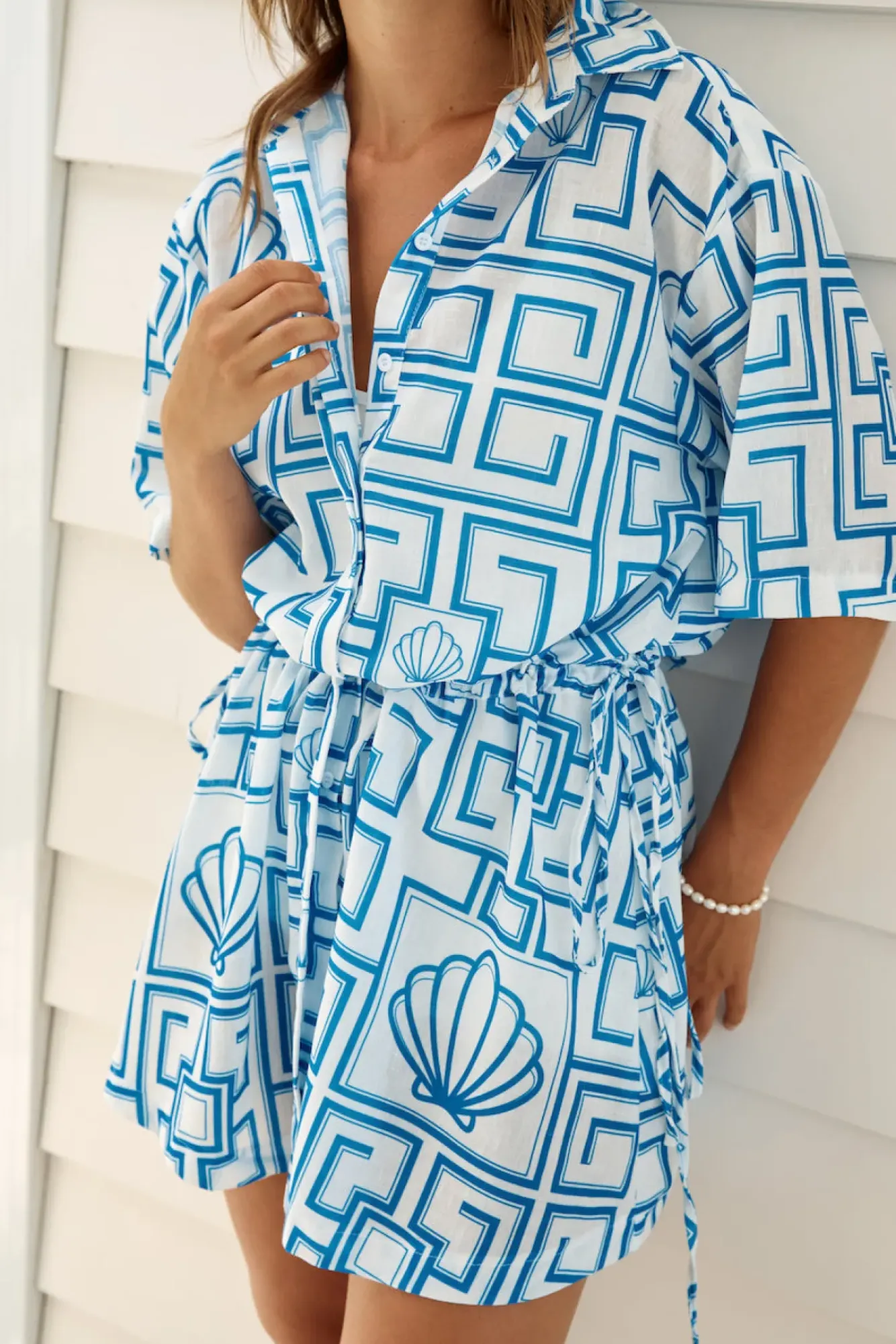 Vacation Dresses|Spring Break Dresses>Hello Molly Treasured Dreamer Mini Dress Blue