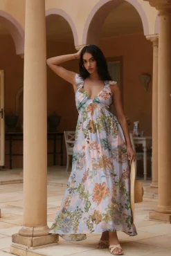 Wedding Guest Dresses|Vacation Dresses>Hello Molly Tropical Bloom Maxi Dress Floral