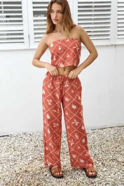 Pants>Hello Molly Tropical Punch Pants Orange