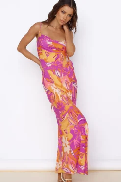 Vacation Dresses|Spring Break Dresses>Hello Molly Tropical Sunrise Maxi Dress Multi