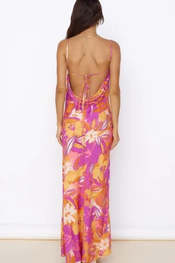 Vacation Dresses|Spring Break Dresses>Hello Molly Tropical Sunrise Maxi Dress Multi