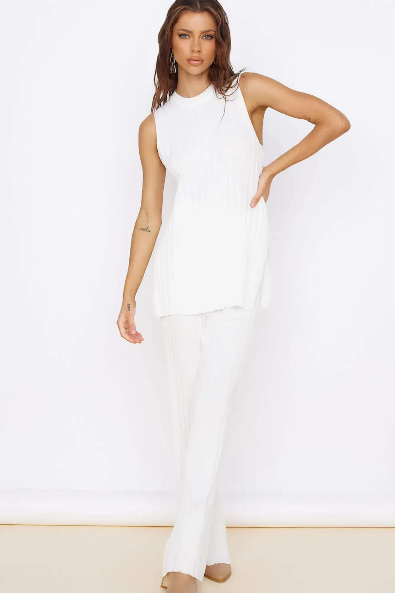 Pants|Tank Tops And Singlets>Hello Molly True North Pant White