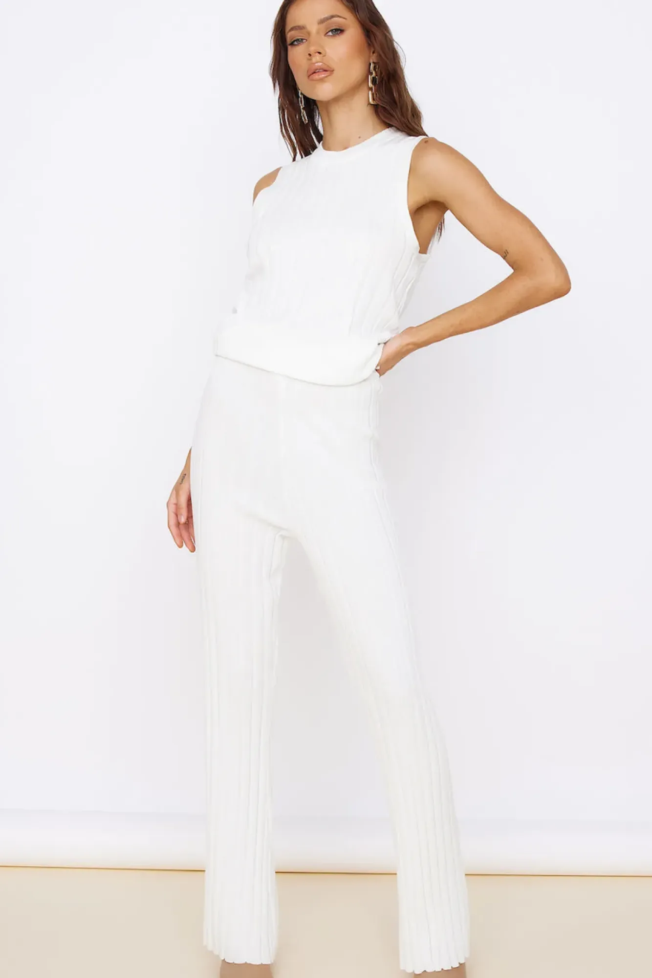 Pants|Tank Tops And Singlets>Hello Molly True North Pant White