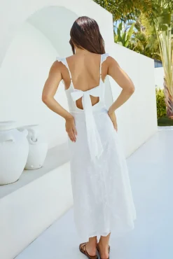 Vacation Dresses|Brunch Dresses>Hello Molly Tunnel Of Love Maxi Dress White