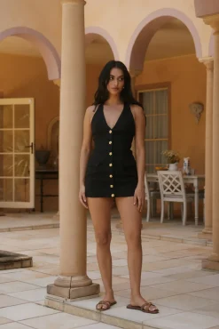 Rompers>Hello Molly Twilight Blooms Romper Black