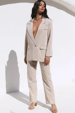 Pants>Hello Molly Twin Flame Pants Beige