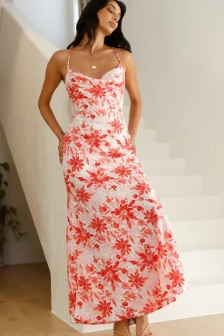 Cocktail Dresses|Brunch Dresses>Hello Molly Twinflames Maxi Dress Pink