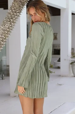 Vacation Dresses|Spring Break Dresses>Hello Molly Twist And Turns Dress Green