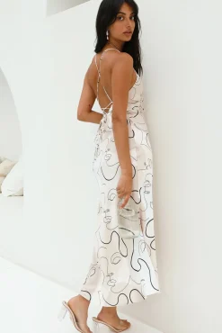 Vacation Dresses|Brunch Dresses>Hello Molly Under Control Maxi Dress Beige