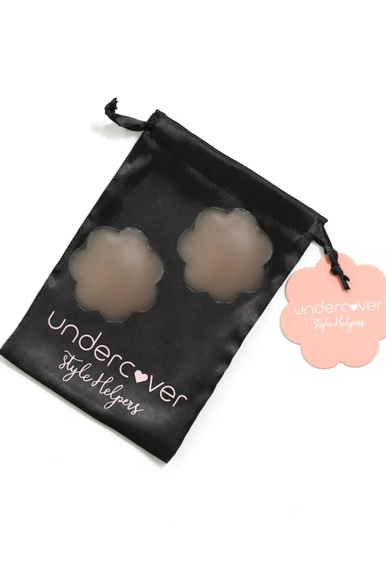 Breast Tape>Hello Molly UNDERCOVER STYLE HELPERS A Flower For You Nipple Covers Nude