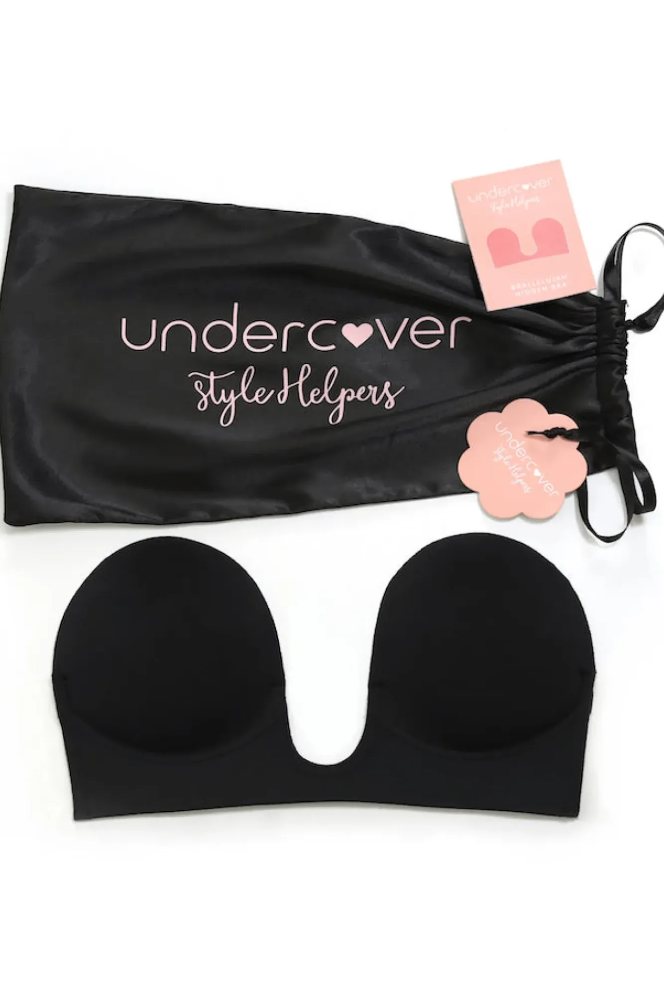 Breast Tape>Hello Molly UNDERCOVER STYLE HELPERS Brallelujah Hidden Bra Black