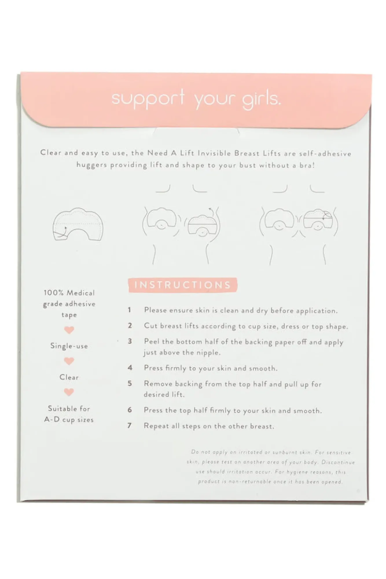 Breast Tape>Hello Molly UNDERCOVER STYLE HELPERS Need A Lift Invisible Breast Lifts