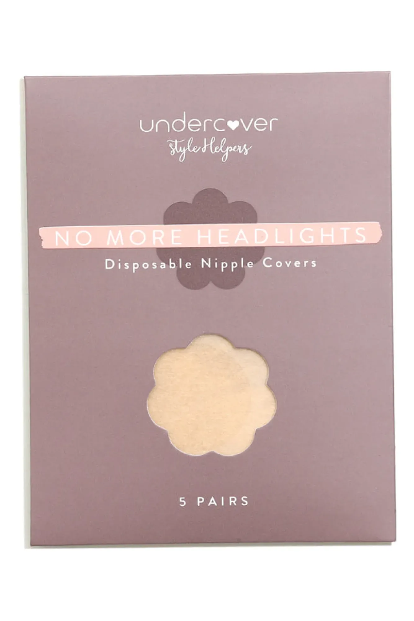 Breast Tape>Hello Molly UNDERCOVER STYLE HELPERS No More Headlights Disposable Nipple Covers Nude